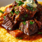 Italian Stracotto Pot Roast over Creamy Polenta