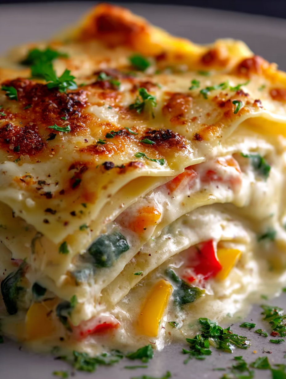 Loaded Creamy White Lasagna Supreme