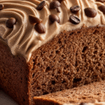 Mocha Banana Bread with Espresso Swirl Frosting