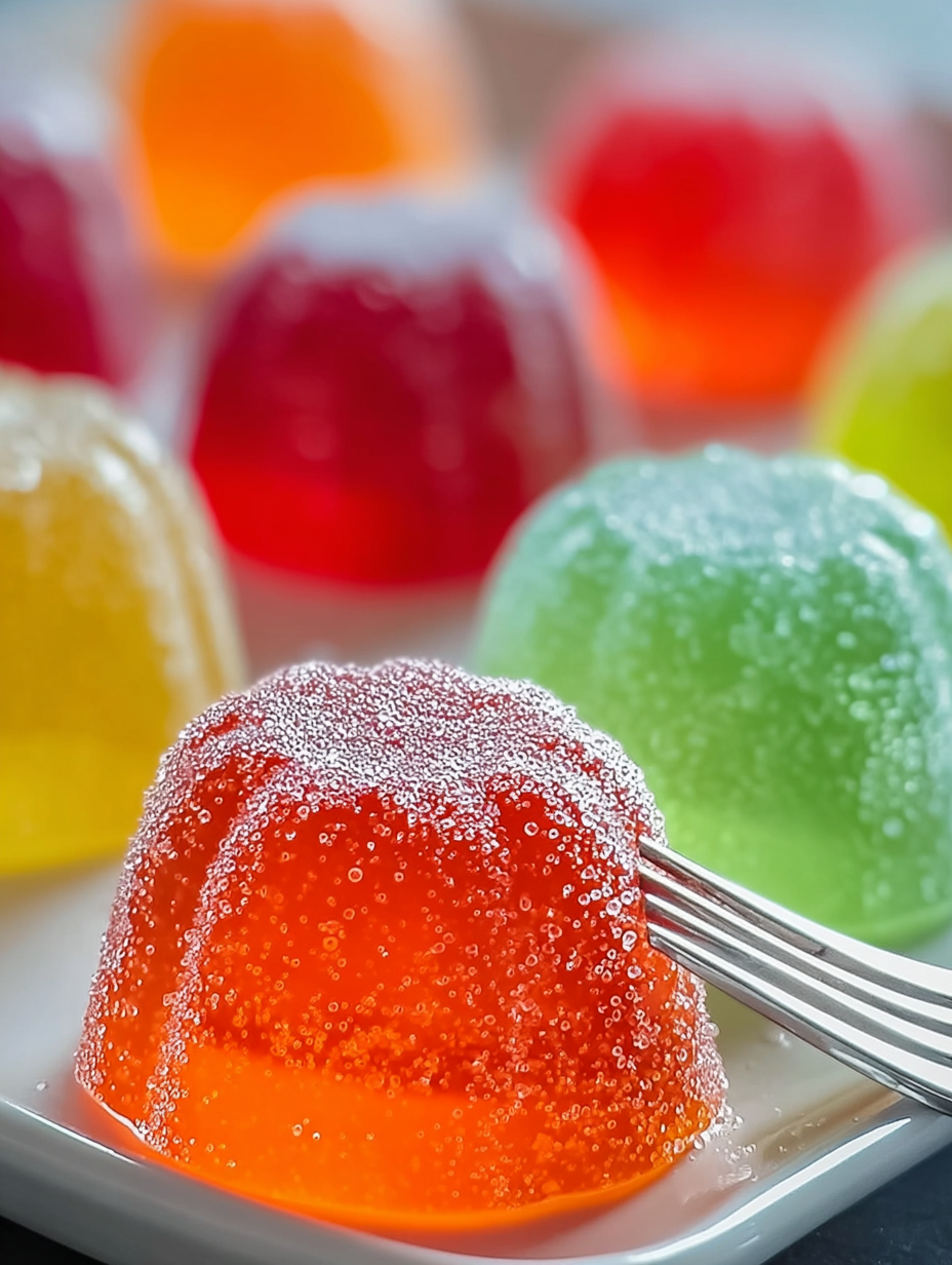 Rainbow Sugar Jello Candy Melts