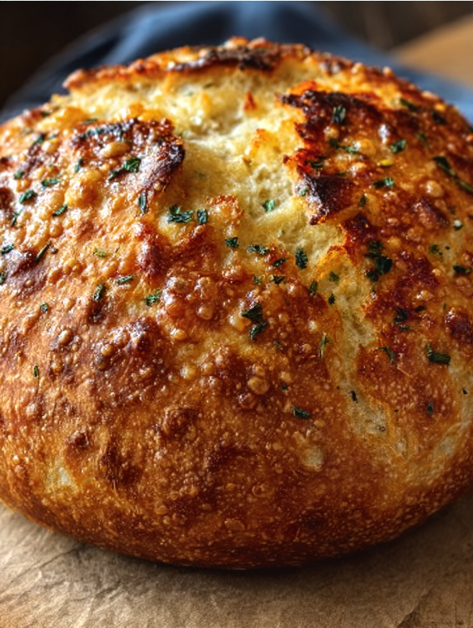 Rustic Italian Herb & Cheese Bread