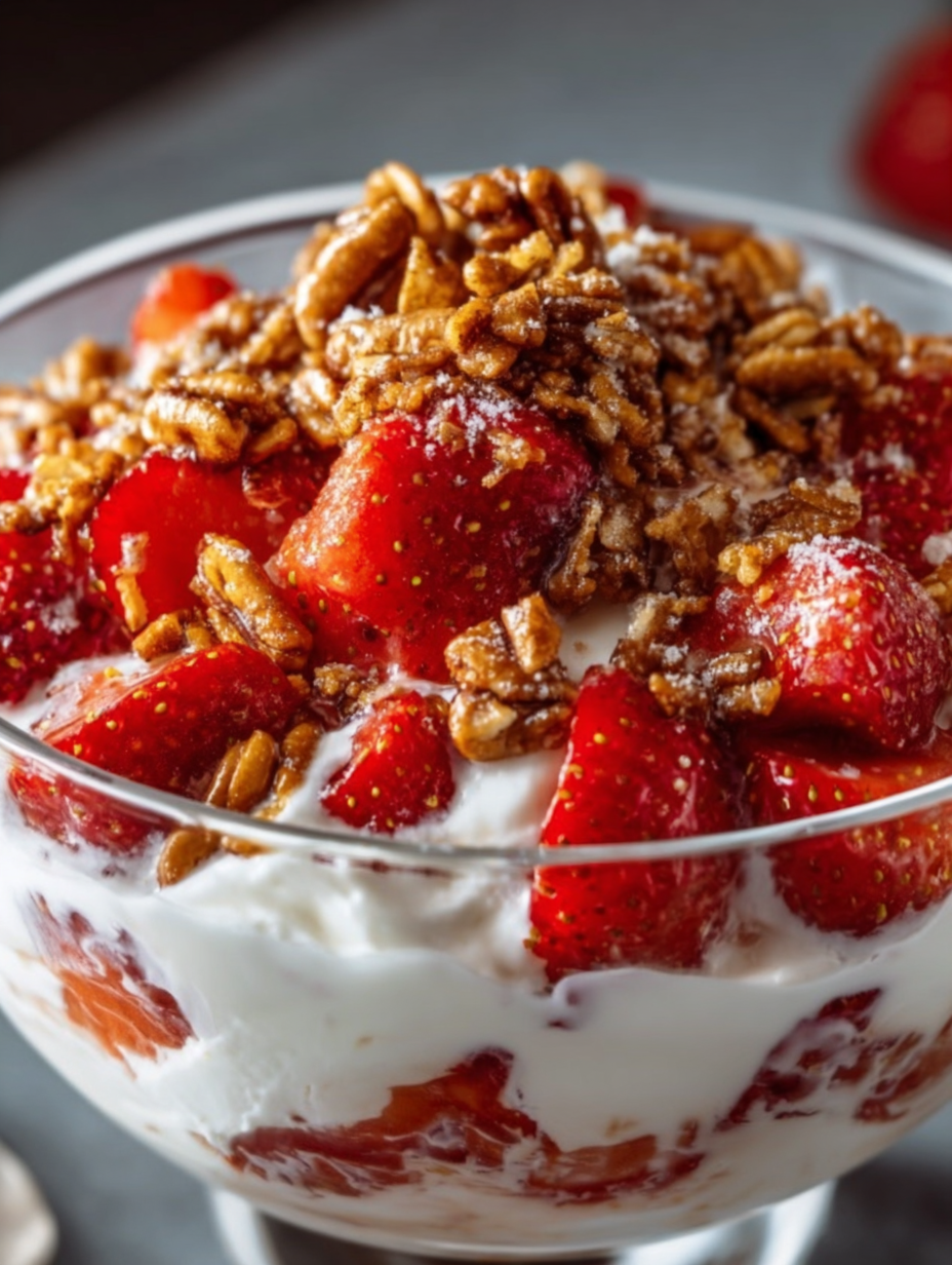 Strawberry Crunch Cream Pretzel Delight