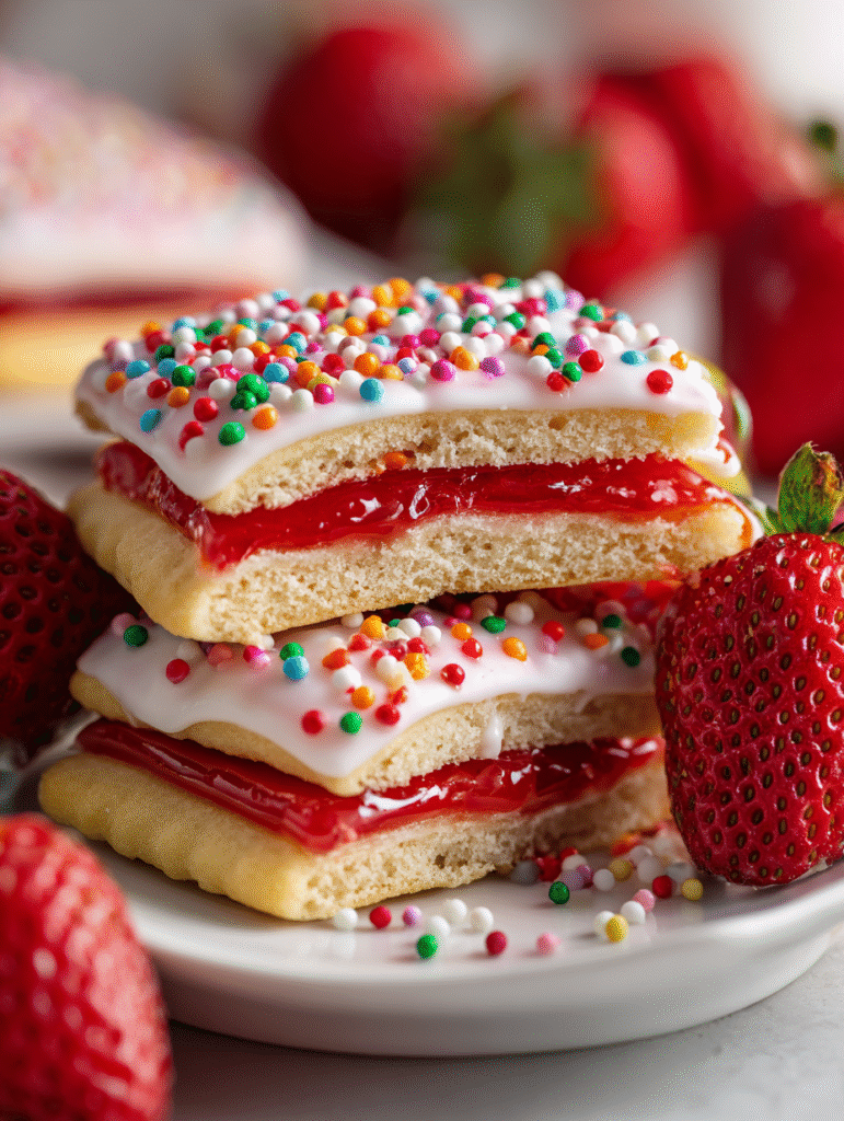 Strawberry Pop Tart Sugar Cookies