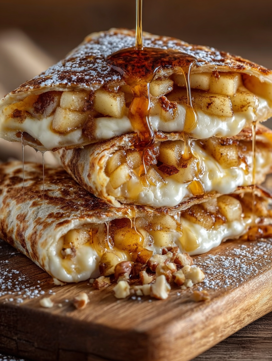 Sweet & Savory Apple Cinnamon Breakfast Quesadillas
