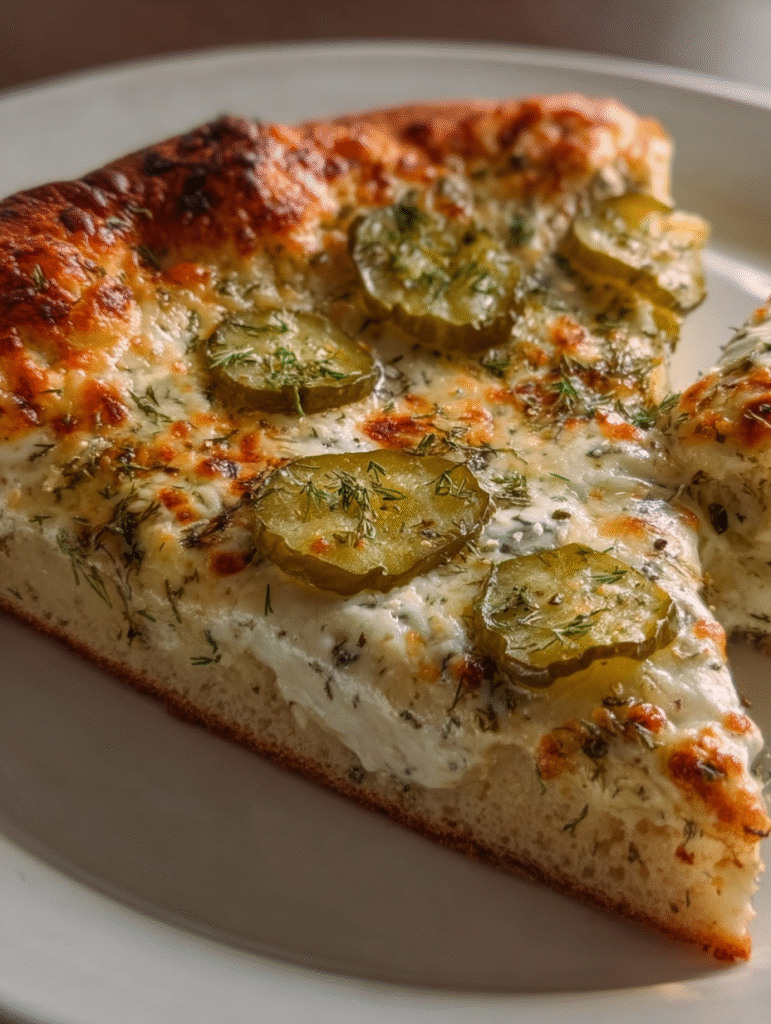 Ultimate Creamy Dill Pickle Pizza