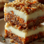 Velvety Carrot Cake Cream Bars