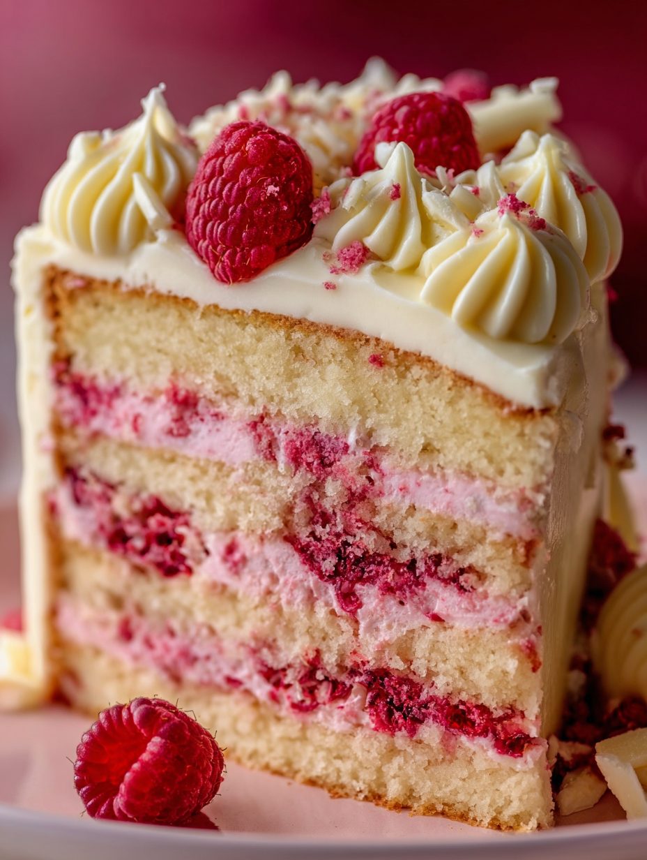 White Chocolate Raspberry Dream Cake